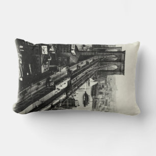 Coussin Rectangle Pont Brooklyn 1900