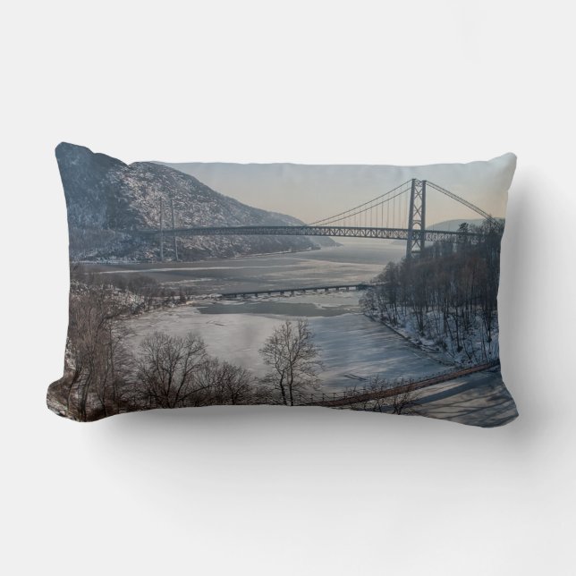 Coussin Rectangle Pont en montagne d'ours (Recto)