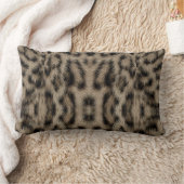 Coussin Rectangle Poster de animal de Motif du Leopard de neige exot (Couverture)