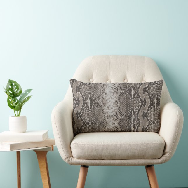 Coussin Rectangle Poster de animal Python Snake Skin (Chaise)