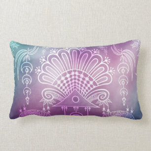COUSSIN RECTANGLE POT-POURRI VICTORIEN, FAN : FUCHSIA À LA MODE