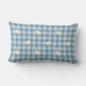Coussin Rectangle Poudre Bleu Gingham Oie Vérification de Buffalo No (Verso)