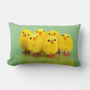 Coussin Rectangle Poule de printemps