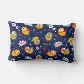 Coussin Rectangle Poulet Super-héros (Verso)