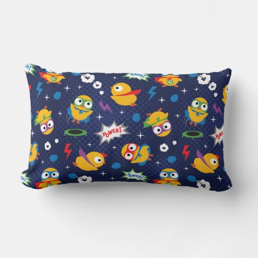 Coussin Rectangle Poulet Super-héros (Recto)