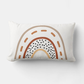 Coussin Rectangle Pouponnière Boho Rainbow Cushion en couleur terre