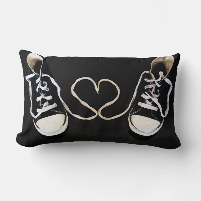 Coussin Rectangle Pour toujours ensemble carreau fait sur commande (Recto)