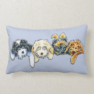 Coussin Rectangle Poussière Sleepy Poodé Mix Pups