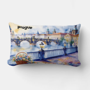 Coussin Rectangle Prague - Tchéquie Sketch