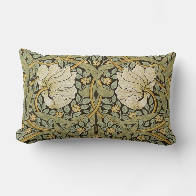 Coussin Rectangle Pre-Raphaelite de cru de mouron de William Morris (Recto)