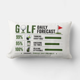 Coussin Rectangle Prévisions de golf quotidiennes