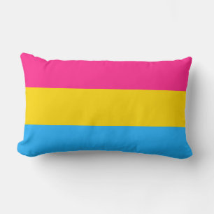 Coussin Rectangle Pride transexuelle (drapeau panaché)