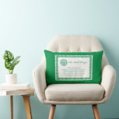 Coussin Rectangle Prière celtique Saint Patrick's Day (Chaise)