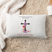 Coussin Rectangle Priest 5ème anniversaire de l'Ordination Croix noi (Couverture)