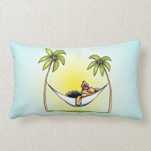 Coussin Rectangle Princesse -Laisse Art™ d'île de Yorkie