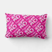 Coussin Rectangle Princesse Love de Concours de Beauté Rose - Impres (Verso)