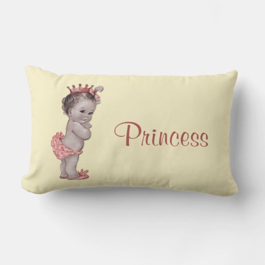 Coussin Rectangle Princesse vintage Baby (Recto)