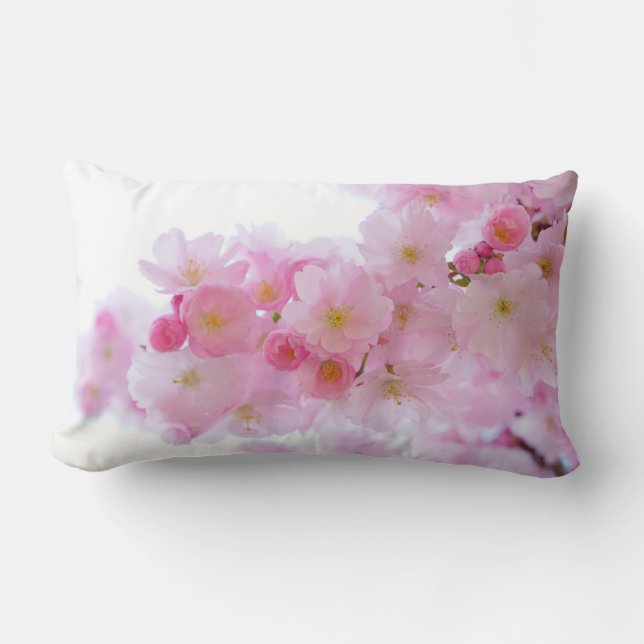 Coussin Rectangle Printemps - Fleurs de cerisiers (Recto)