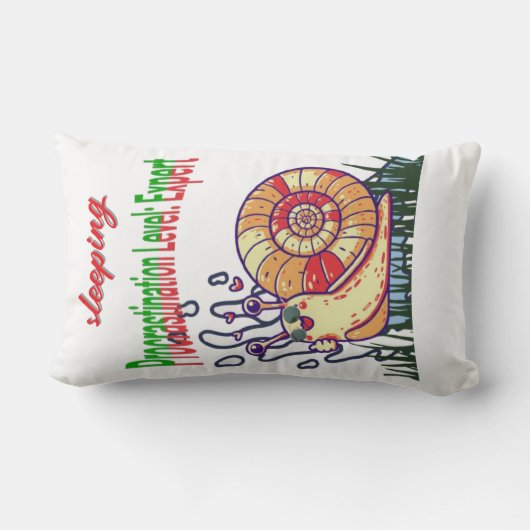 Coussin Rectangle Procrastination Niveau : Expert - Drôle Jeu de dev (Verso)