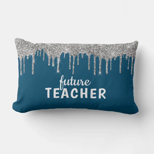 Coussin Rectangle Professeur de glam personnalisé (Recto)