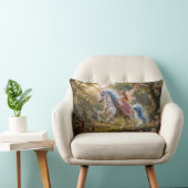 Coussin Rectangle Promenade Enchantée de la Licorne de la Fée (Chaise)