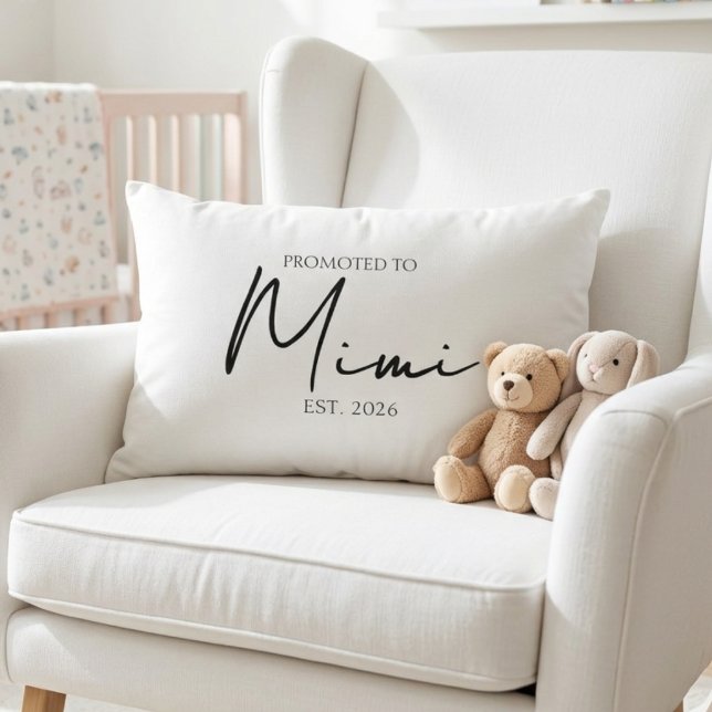 Coussin Rectangle Promu en Mimi Garde précieusement écriture (Créateur téléchargé)