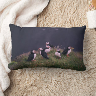 Coussin Rectangle Puffins de l'Atlantique