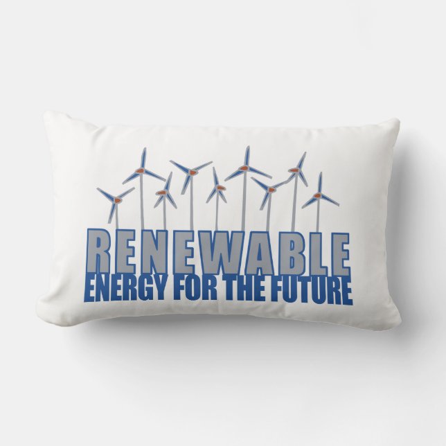 Coussin Rectangle Puissance éolienne (Recto)