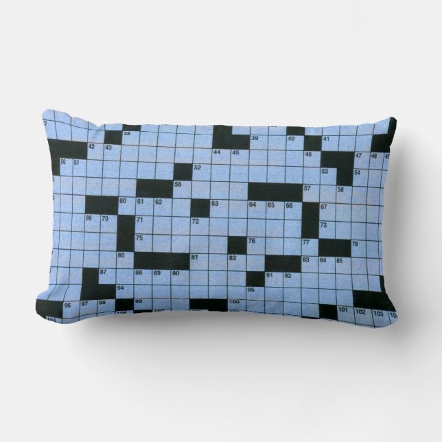 Coussin Rectangle Puzzle de mots croisés (Recto)