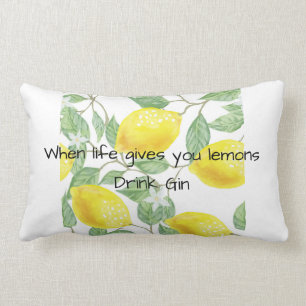 Coussin Rectangle quand la vie vous donne des citrons