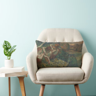 Coussin Rectangle Quatre Danseuses d'Edgar Degas, Ballet Fine Art