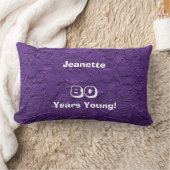 Coussin Rectangle quatre-vingtième Anniversaire 80 ans de jeunes (Couverture)