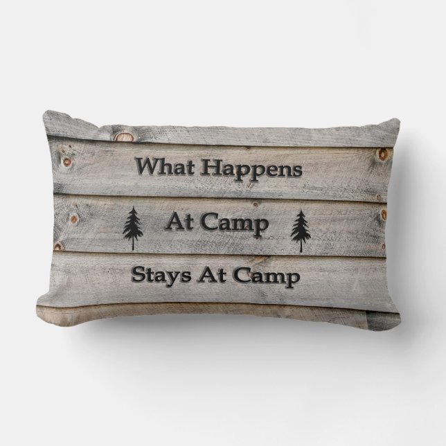 Coussin Rectangle Que se passe-t-il lors des séjours au camp (Recto)