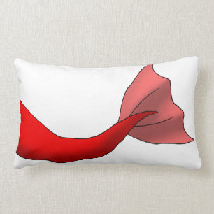 Coussin Rectangle Queue rouge de sirène