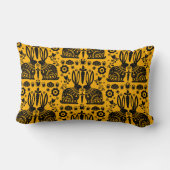 Coussin Rectangle Rabbit Nordic Scandinavian Folk Art (Verso)