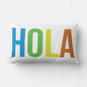 Coussin Rectangle Rainbow Hola (Recto)