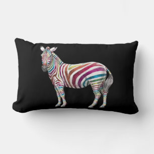 Coussin Rectangle Rainbows et Zebras