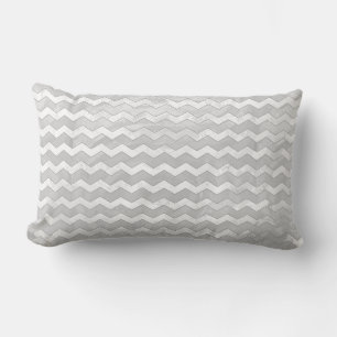 Coussin Rectangle Rainy Sky Grey Chevron Motif