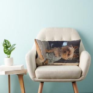 Coussin Rectangle Ralphie le Yorkie Tasse à Thé a Une de Ces Journée