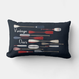 Coussin Rectangle Rames de bateau nautiques vintage