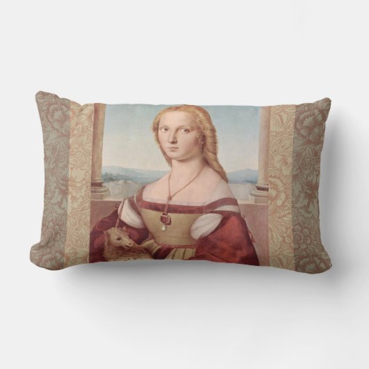 Coussin Rectangle Raphael Dame et la Licorne Classique beaux-arts (Recto)
