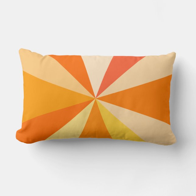 Coussin Rectangle Rayons 60s géométriques géniaux modernes d'art de (Recto)