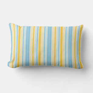Coussin Rectangle Rayures au bord de la mer 03 (rayures verticales)