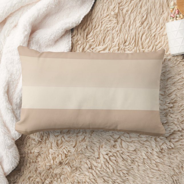 Coussin Rectangle Rayures de crème blanche d'avoine art IA  (Couverture)