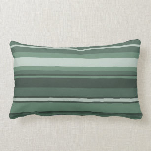 Coussin Rectangle Rayures de vert sauge
