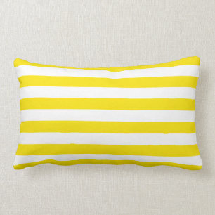 Coussin Rectangle Rayures jaunes horizontales