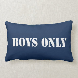 Coussin Rectangle Rayures nautiques de garçons blancs bleus