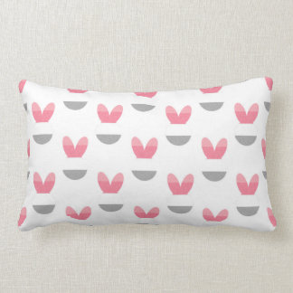 Coussin Rectangle Rayures roses de lapin