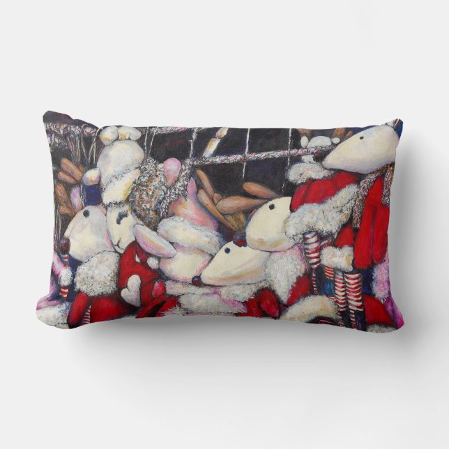 Coussin Rectangle Réalité sur les vacances (Recto)