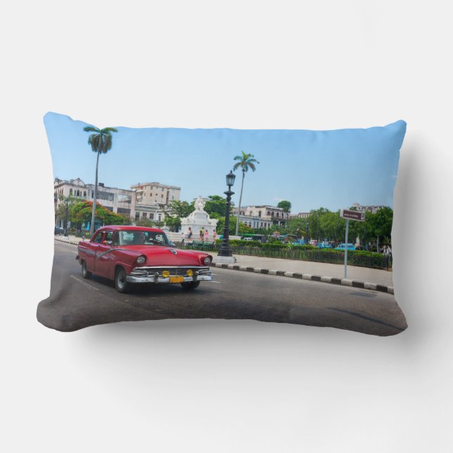 Coussin Rectangle Récars sur la Havana Street (Recto)